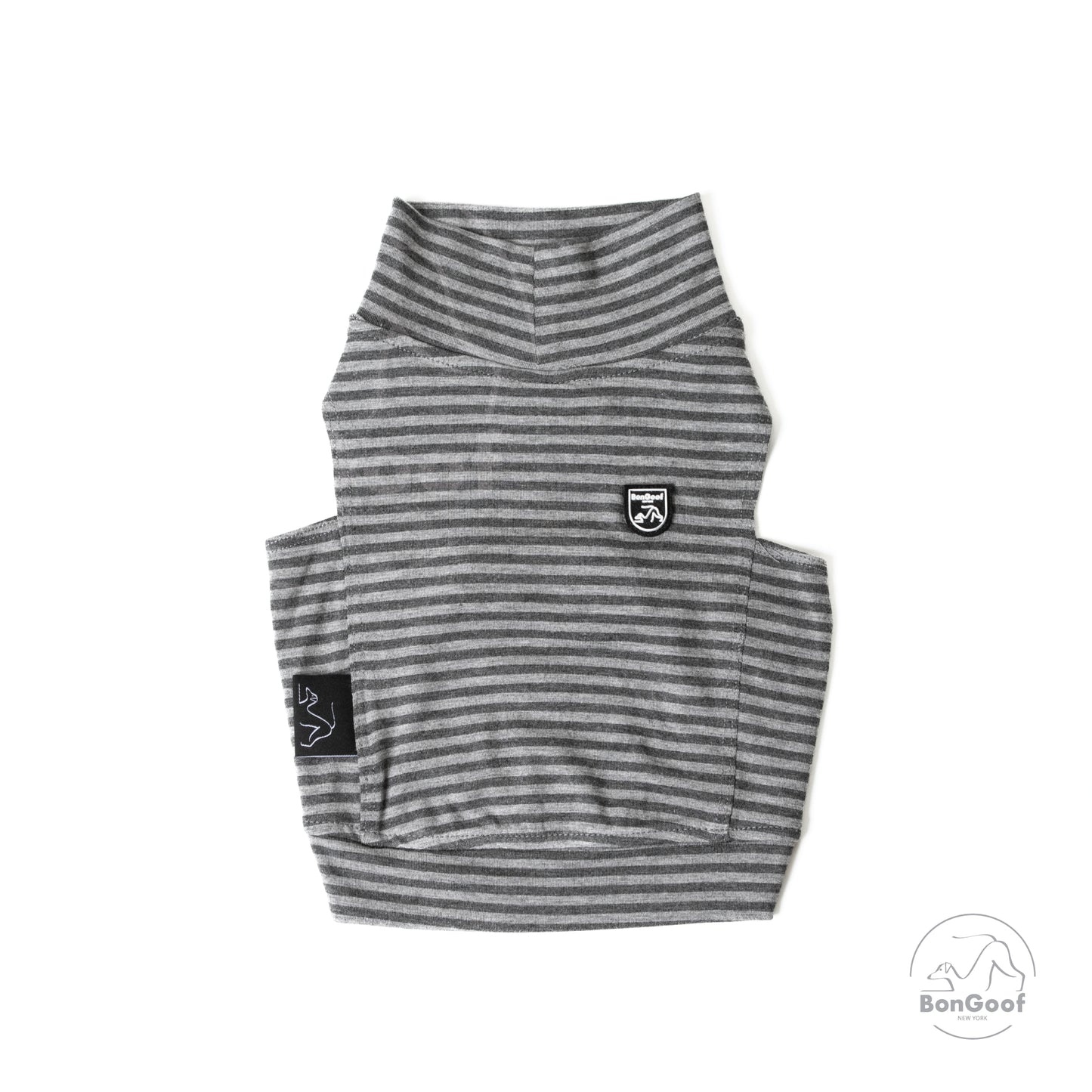 EchoPace Crop Top - Grey Stripe