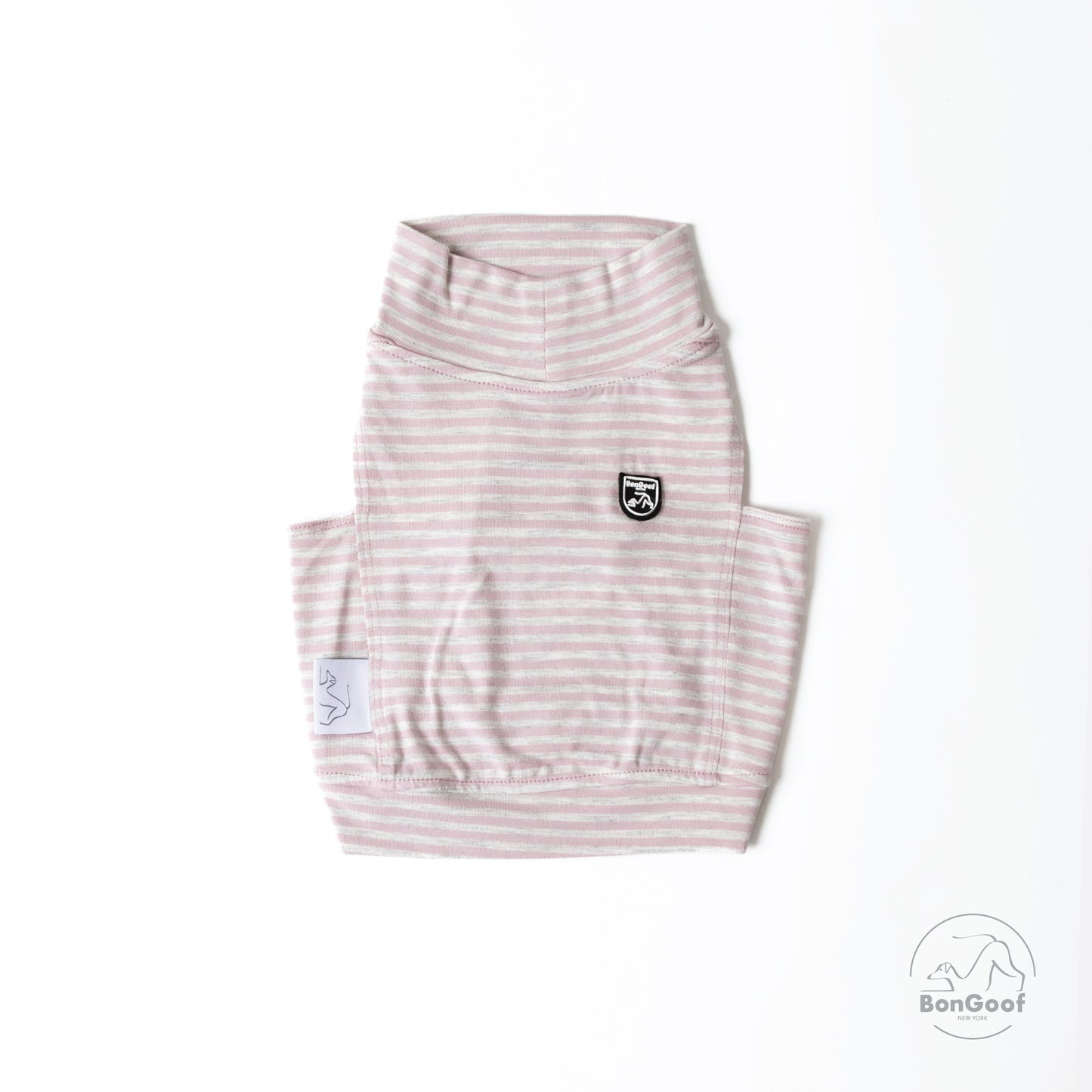EchoPace Crop Top - Pink Pearl Stripe