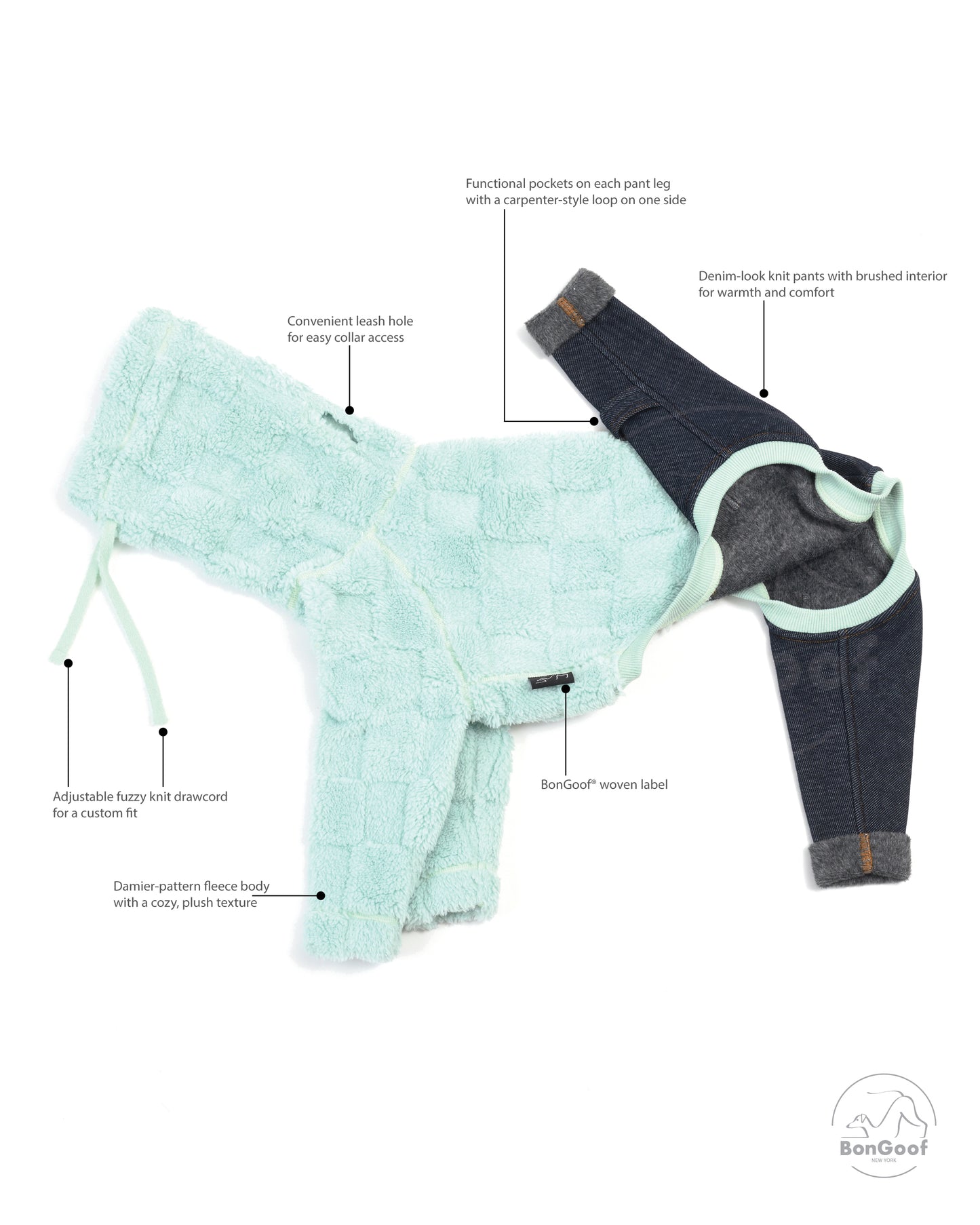 CHECKIE Onesie - Frost Mint