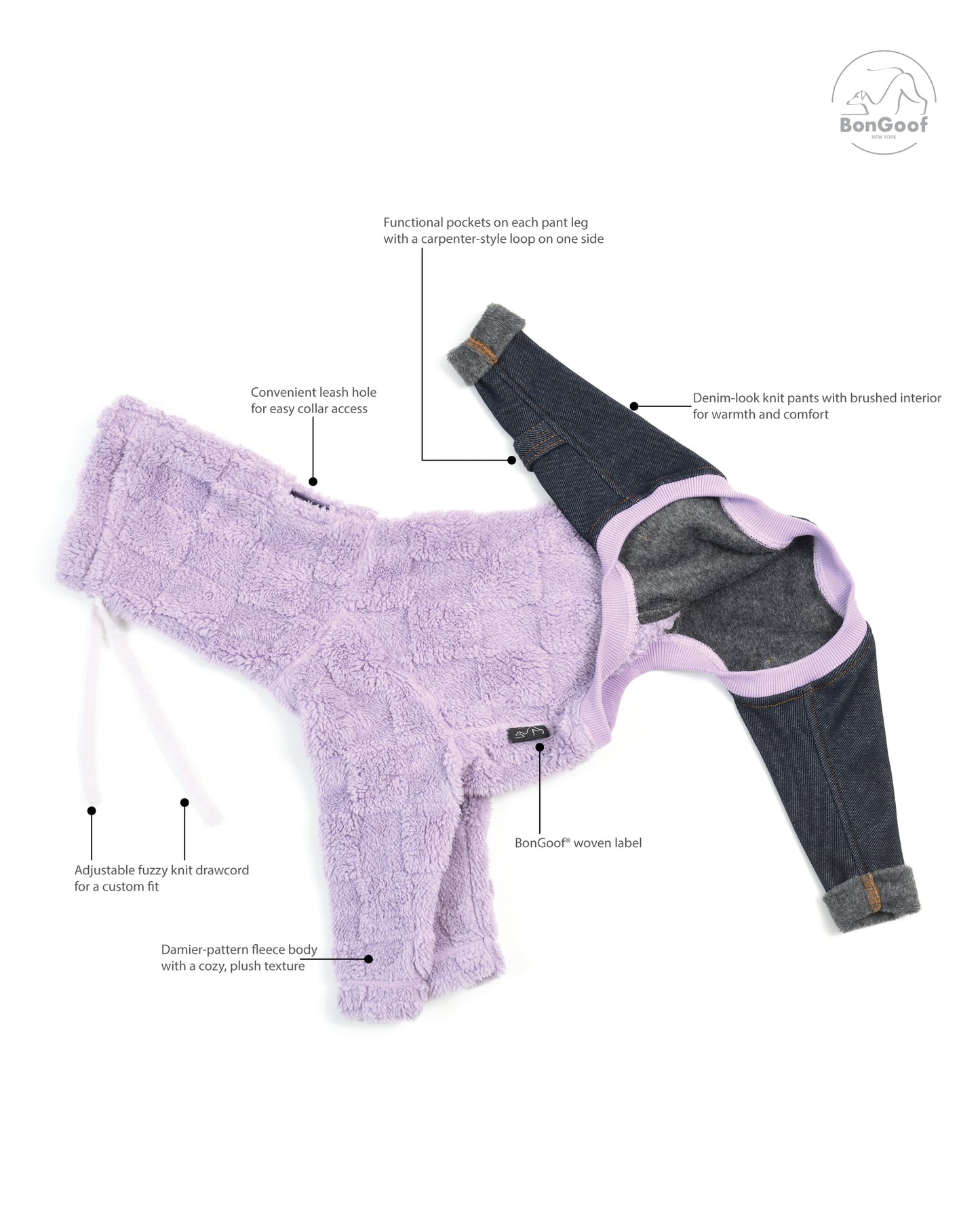 CHECKIE Onesie - Lavender