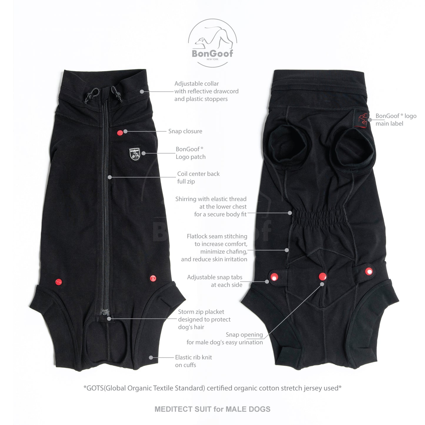 MEDITECT SUIT for Male dogs