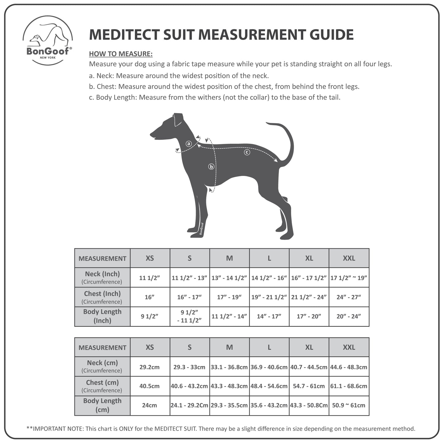 MEDITECT SUIT for Male dogs