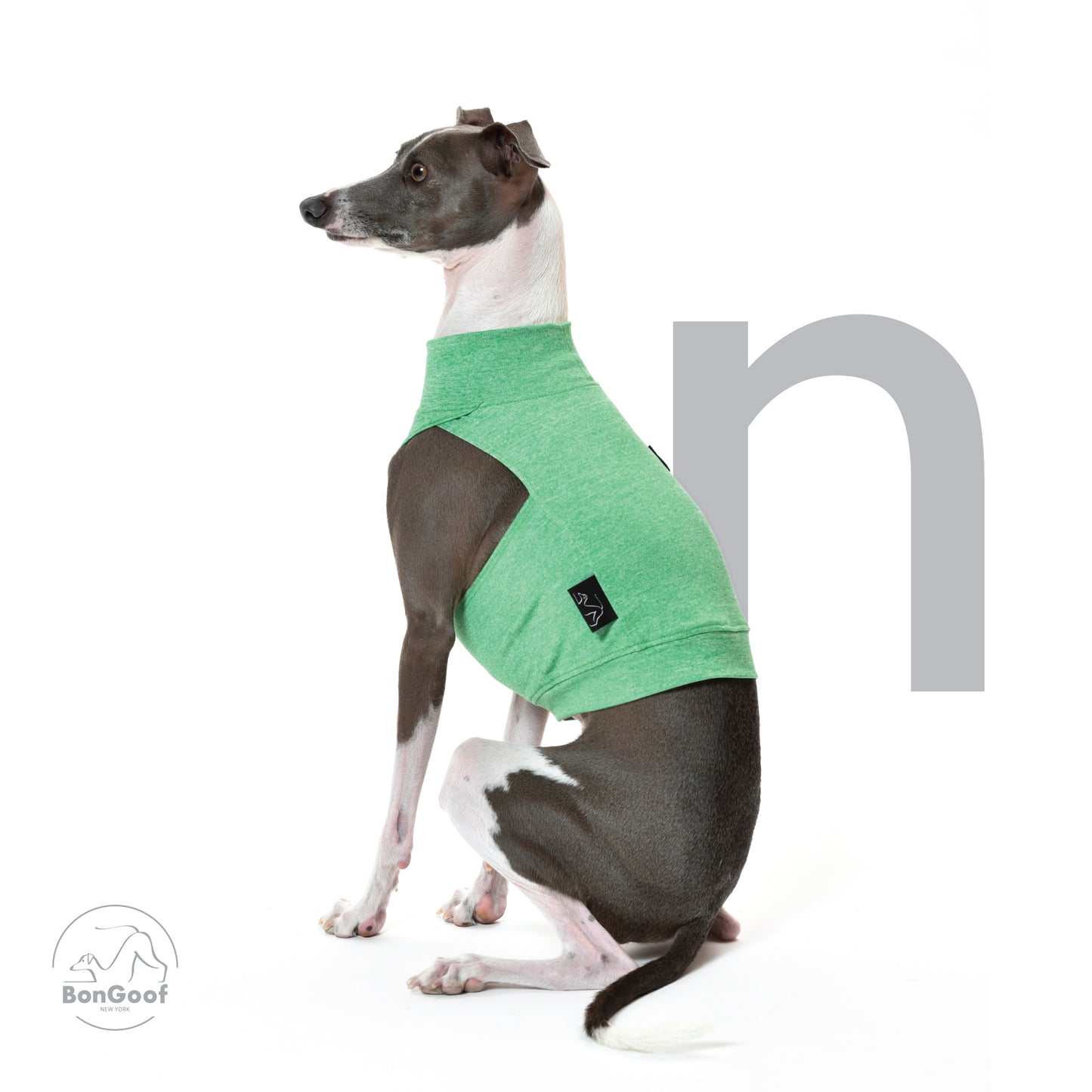 CoolPace Crop Top (Chito & UPF50) - Heather Green