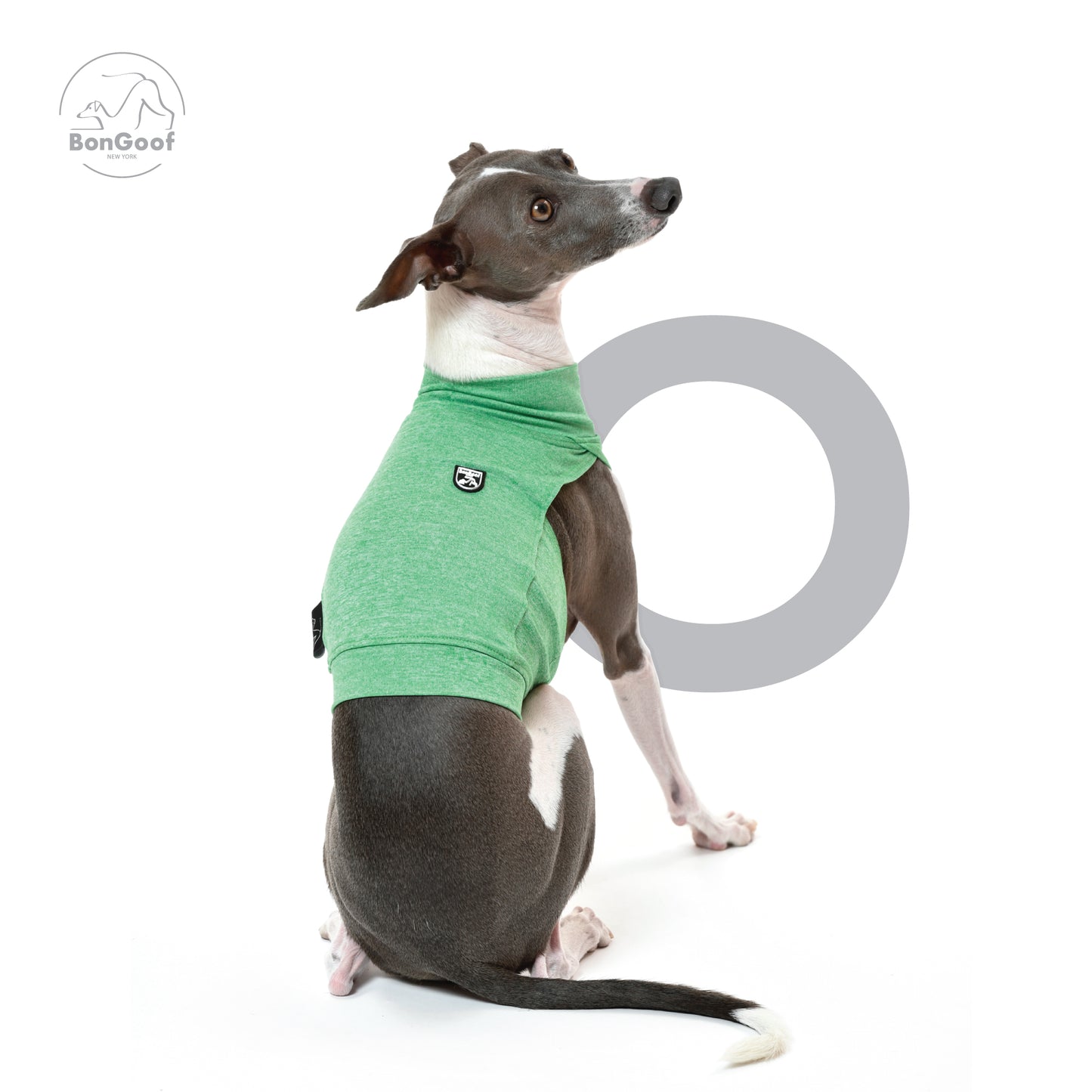 CoolPace Crop Top (Chito & UPF50) - Heather Green